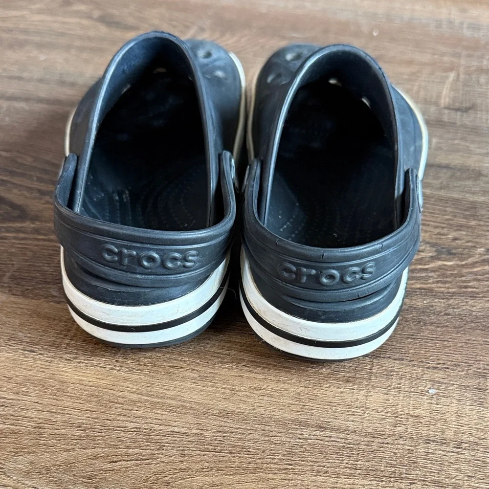 CROCS Bayaband Clog Black and White Slip On Clog Size C 12